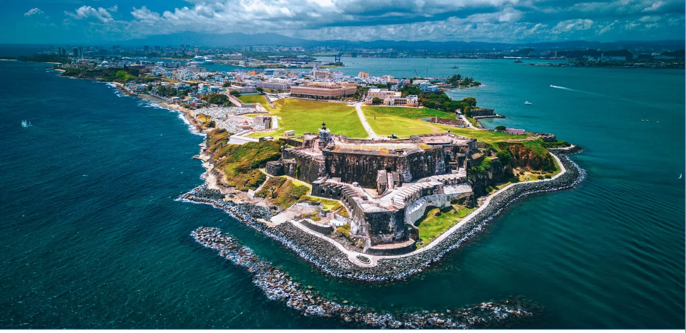 Castillo San Felipe del Morro on the coast of San Juan, Puerto Rico